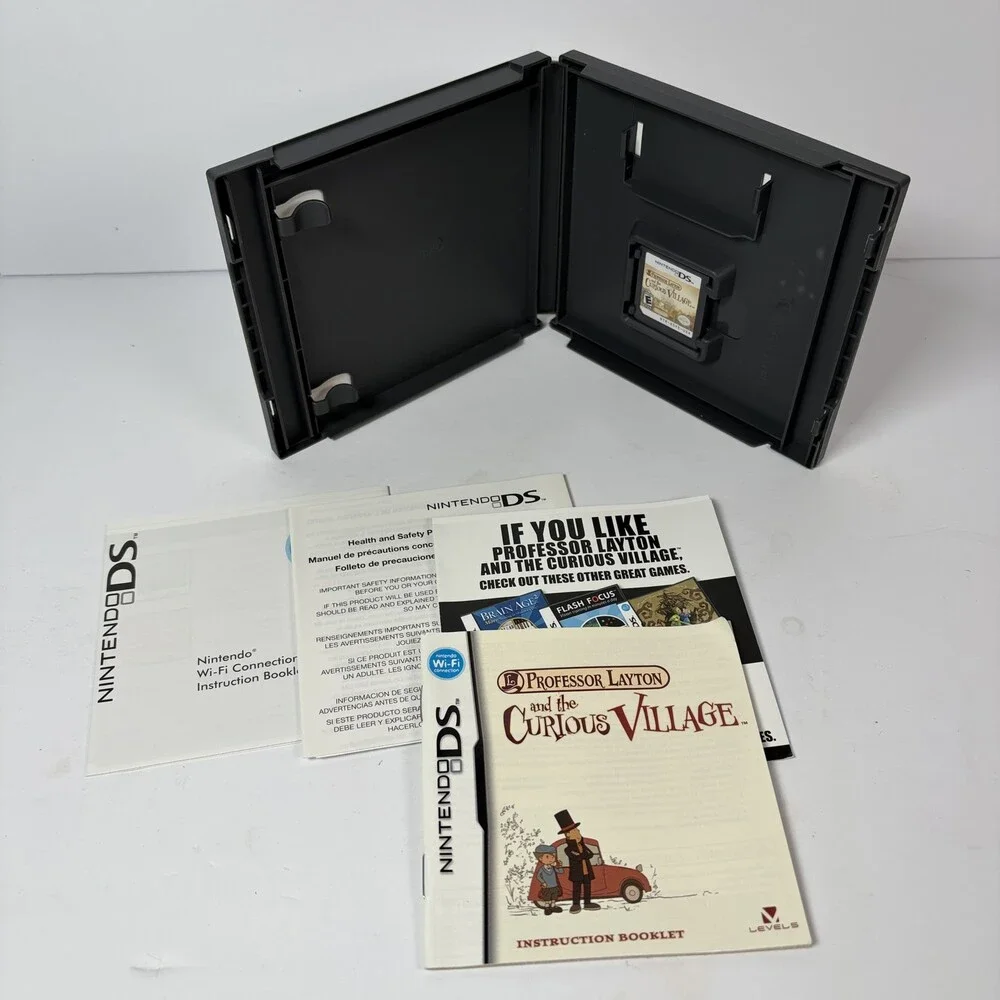 Professor Layton and the Curious Village Nintendo DS CIB Complete Tested
